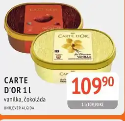 Coop hb Carte d'or vanilka, čokoláda nabídka