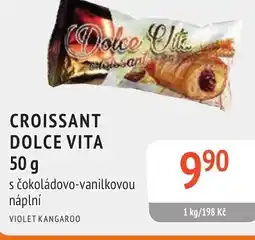 Coop hb Croissant dolce vita s čokoládovo-vanilkovou náplní nabídka