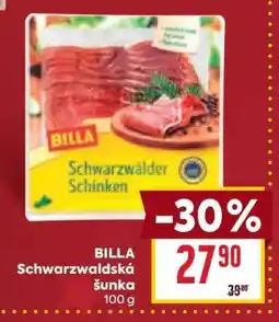 Billa BILLA Schwarzwaldská šunka 100 g nabídka