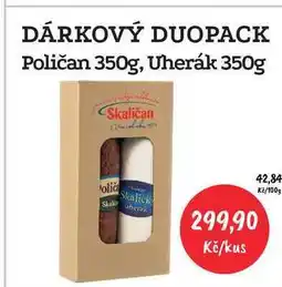 RABBIT řeznictví DÁRKOVÝ DUOPACK Poličan 350g, Uherák 350g nabídka