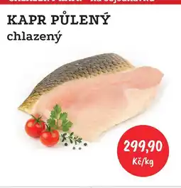 RABBIT řeznictví KAPR PŮLENÝ chlazený 1kg nabídka