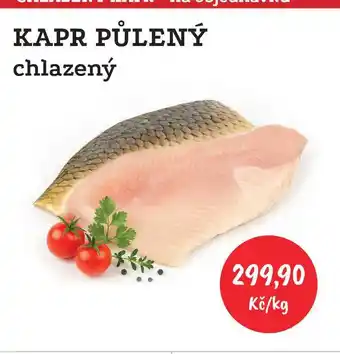 RABBIT řeznictví KAPR PŮLENÝ chlazený 1kg nabídka