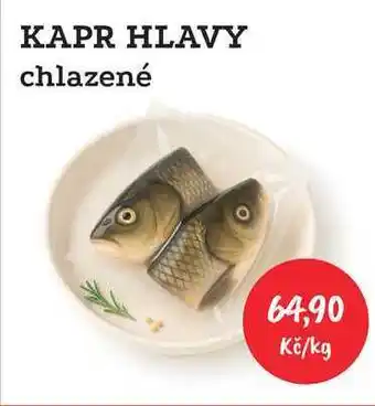 RABBIT řeznictví KAPR HLAVY chlazené 1kg nabídka