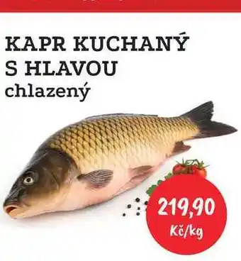 RABBIT řeznictví KAPR KUCHANÝ S HLAVOU chlazený 1kg nabídka
