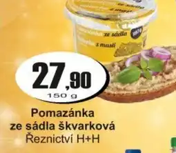 Adam Pomazánka ze sádla škvarková nabídka