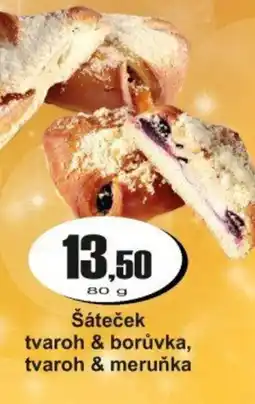 Adam Šáteček tvaroh & borůvka, tvaroh & meruňka nabídka