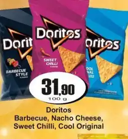 Adam Doritos Barbecue, Nacho Cheese, Sweet Chilli, Cool Original nabídka