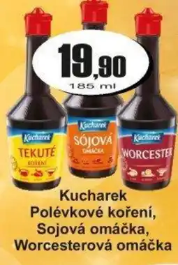 Adam Kucharek Polévkové koření, Sojová omáčka, Worcesterová omáčka nabídka