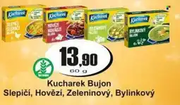 Adam Kucharek Bujon Slepičí, Hovězí, Zeleninový, Bylinkový nabídka