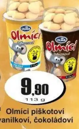 Adam OLMA Olmíci piškotoví vanilkoví, čokoládoví nabídka