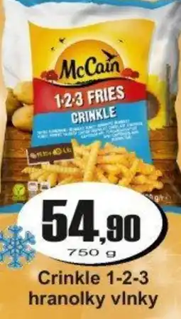 Adam McCain Crinkle 1-2-3 hranolky vlnky nabídka