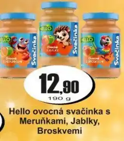 Adam Hello ovocná svačinka s Meruňkami, Jablky, Broskvemi nabídka