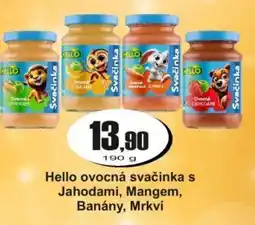 Adam Hello ovocná svačinka s Jahodami, Mangem, Banány, Mrkví nabídka