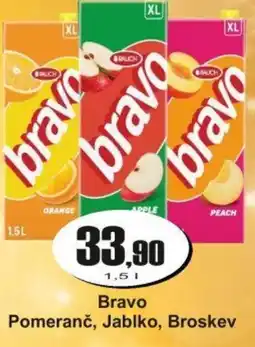 Adam Bravo Pomeranč, Jablko, Broskev nabídka