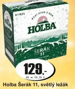 Adam Holba Šerák 11, světlý ležák nabídka