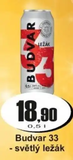 Adam Budvar 33 - světlý ležák nabídka