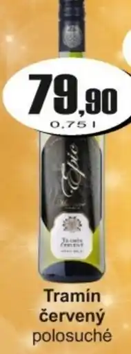Adam Tramín červený polosuché nabídka