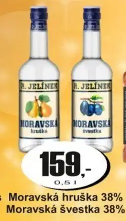 Adam Moravská hruška 38% Moravská švestka 38% nabídka