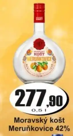 Adam Moravský košt Meruňkovice 42% nabídka