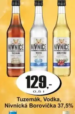 Adam Tuzemák, Vodka, Nivnická Borovička 37,5% nabídka