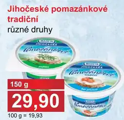 PLUS JIP MADETA Jihočeské pomazánkové tradiční nabídka