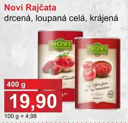 PLUS JIP Novi Rajčata drcená, loupaná celá, krájená nabídka