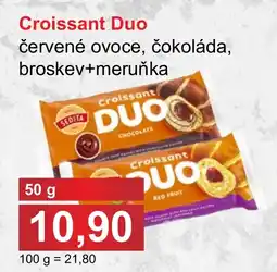 PLUS JIP SEDITA Croissant Duo červené ovoce, čokoláda, broskev+meruňka nabídka