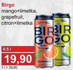 PLUS JIP Birgo mango+limetka, grapefruit, citron+limetka nabídka