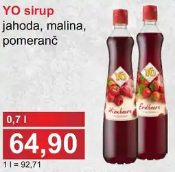 PLUS JIP YO sirup jahoda, malina, pomeranč nabídka