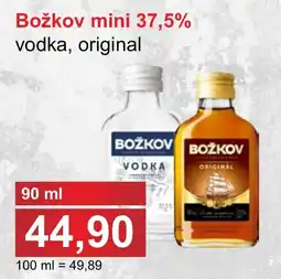 PLUS JIP Božkov mini 37,5% vodka, original nabídka