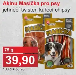 PLUS JIP Akinu Masíčka pro psy jehněčí twister, kuřecí chipsy nabídka
