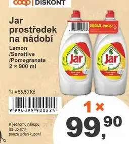 COOP DISKONT Jar prostředek na nádobí nabídka