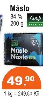 COOP DISKONT Máslo 84% nabídka