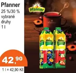 COOP DISKONT Pfanner 25 %/30 % nabídka