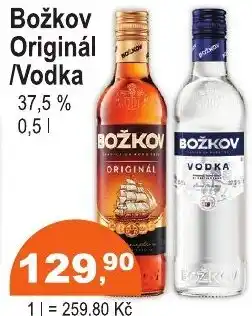 COOP DISKONT Božkov Originál/Vodka nabídka