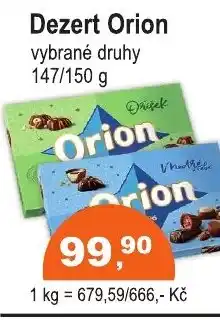 COOP DISKONT Dezert Orion nabídka
