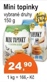 COOP DISKONT Mini topinky nabídka