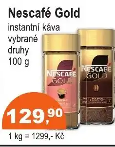 COOP DISKONT Nescafé Gold instantní káva nabídka