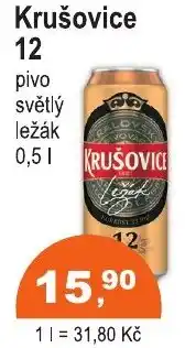 COOP DISKONT Krušovice 12 pivo světlý ležák nabídka