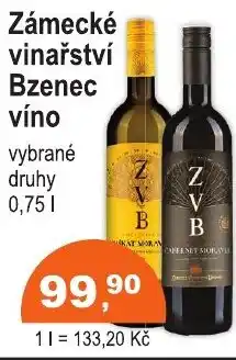 COOP DISKONT Zámecké vinařství Bzenec víno nabídka