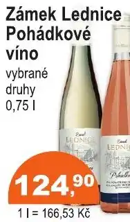 COOP DISKONT Zámek Lednice Pohádkové víno nabídka