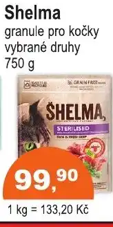 COOP DISKONT Shelma granule pro kočky nabídka