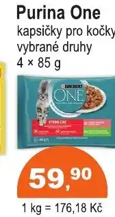 COOP DISKONT Purina One kapsičky pro kočky nabídka