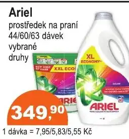 COOP DISKONT Ariel prostředek na praní nabídka