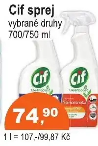COOP DISKONT Cif sprej nabídka