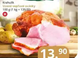 Potraviny CZ Krahulík Uzené vepřové ocásky nabídka