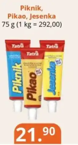 Potraviny CZ Tatra Piknik, Pikao, Jesenka nabídka