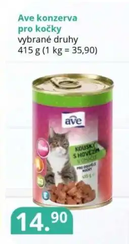 Potraviny CZ Ave konzerva pro kočky nabídka