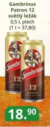 Potraviny CZ Gambrinus Patron 12 světlý ležák nabídka