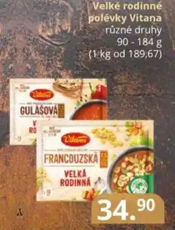Potraviny CZ Velké rodinné polévky Vitana nabídka